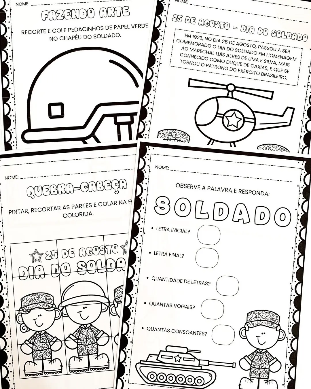 Atividades – dia do soldado – PDF para Imprimir — amostra 2: Sobre o ATIVIDADES – DIA DO SOLDADO Atividades – dia do soldado – PDF para Imprimir — amostra 2: Sobre o ATIVIDADES – DIA DO SOLDADO