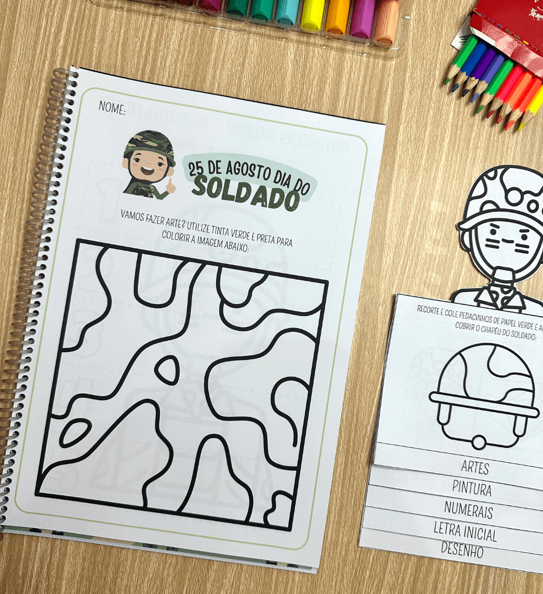 Atividades Dia do Soldado: sequência didática com flipbook — amostra 3: Como usar em sala de aula