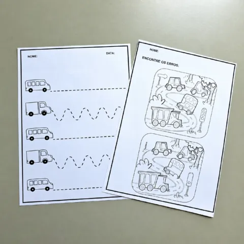 Atividades Dia do Trânsito – Educação Infantil e 1º Ano — amostra 1: Material com 8 páginas de atividades sobre o Dia do…