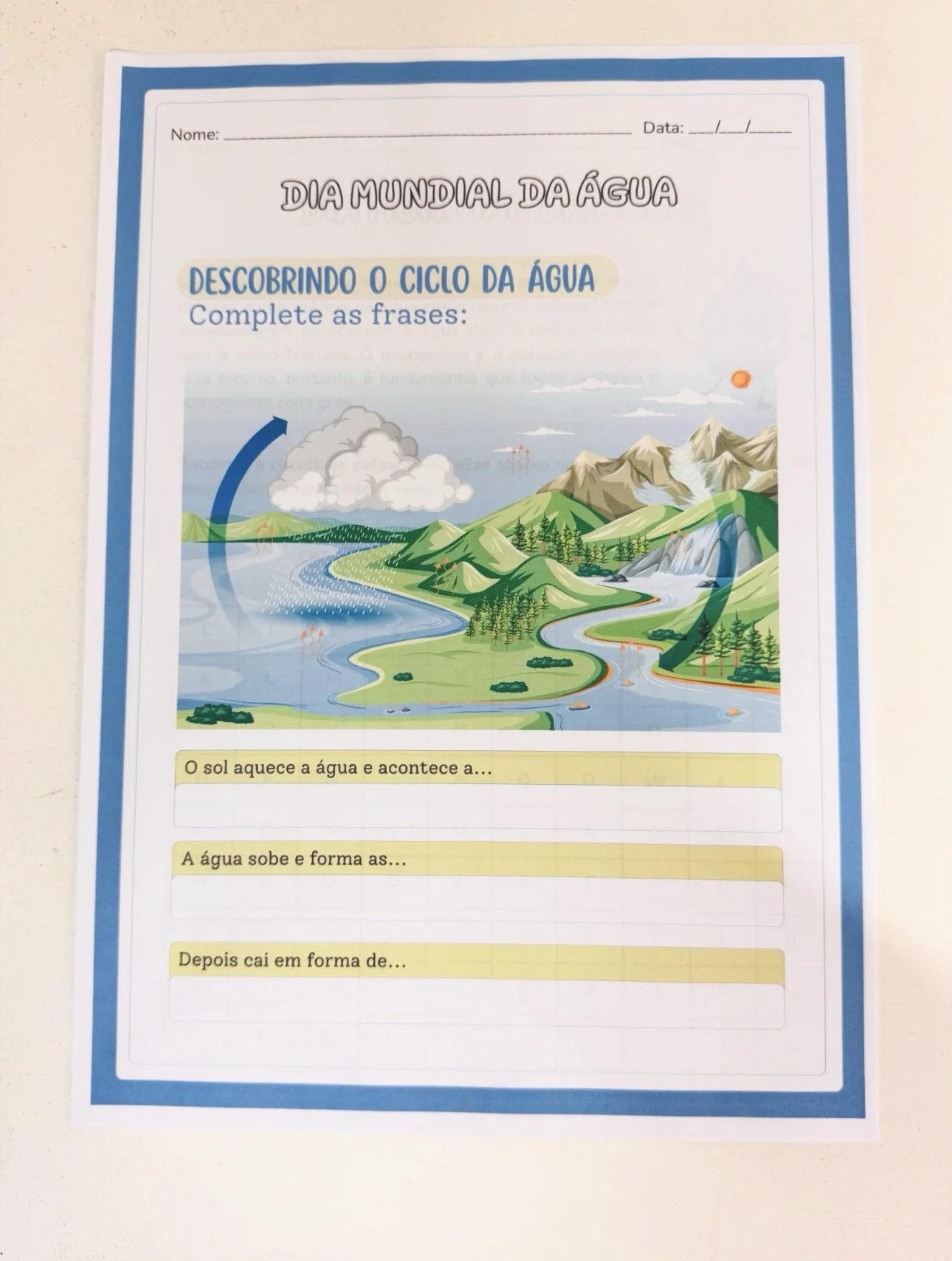 Atividades dia mundial da água fundamental 1 — amostra 3: 📄 Informações do arquivo