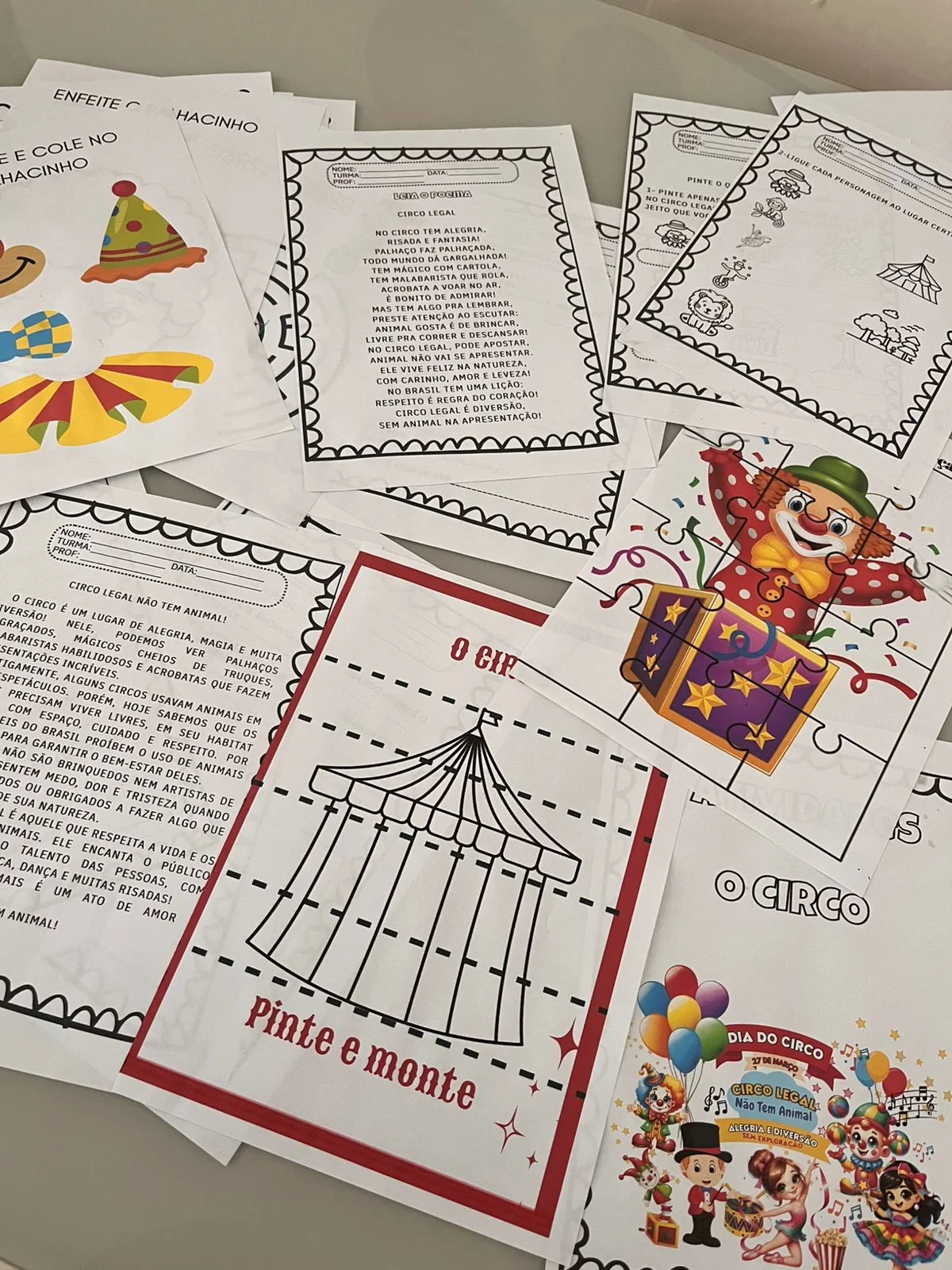 ATIVIDADES DO CIRCO LEGAL – APRENDER, BRINCAR E CONSCIENTIZAR! — amostra 2: 🎪✨ ATIVIDADES DO CIRCO LEGAL – APRENDER,…