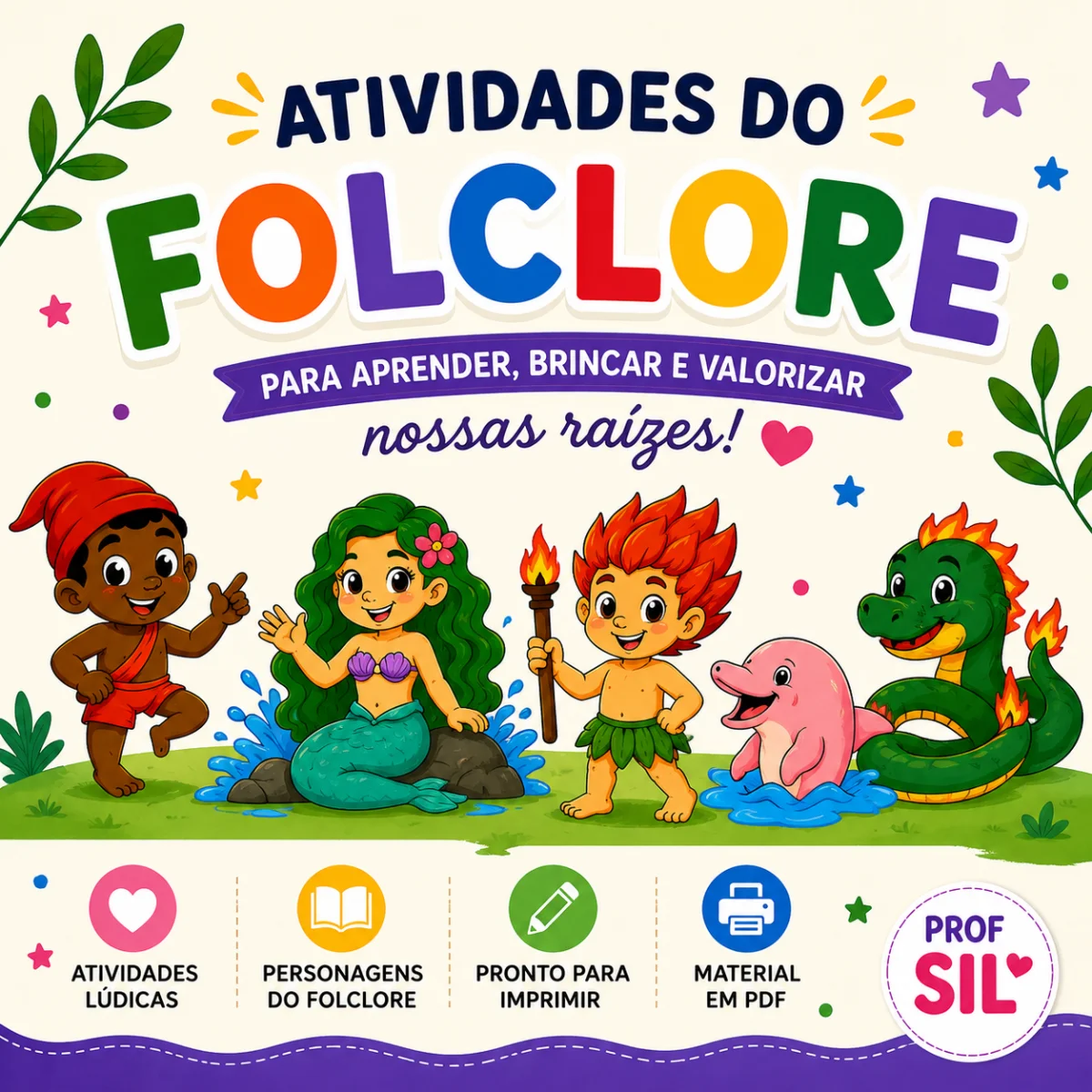 Atividades do Folclore para Anos Iniciais do Ensino Fundamental I — Datas comemorativas para Educação Infantil: Material…