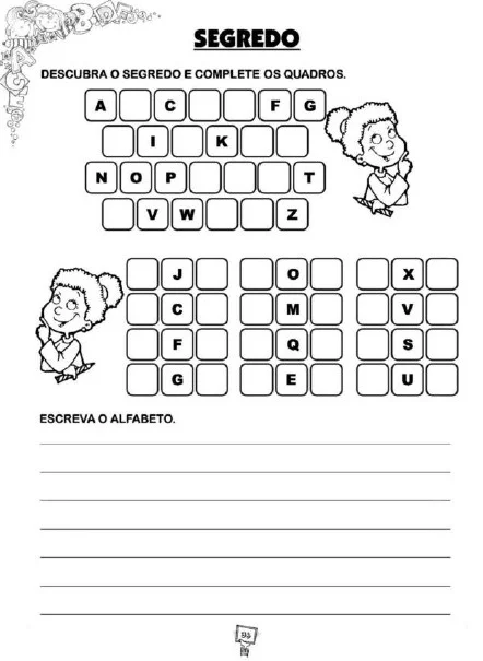 ATIVIDADES E JOGOS DE ALFABETIZAÇÃO - ENSINO FUNDAMENTAL — amostra 5: A Apostila Atividades e Jogos de Alfabetização reúne…
