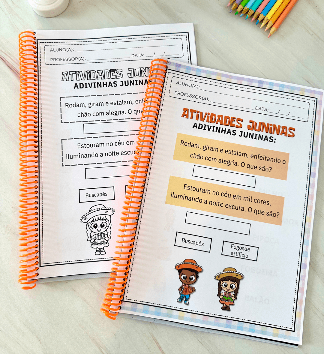 Atividades Festa Junina: apostila em PDF com Lapbook Junino — amostra 1: Atividades Festa Junina para imprimir e explorar…