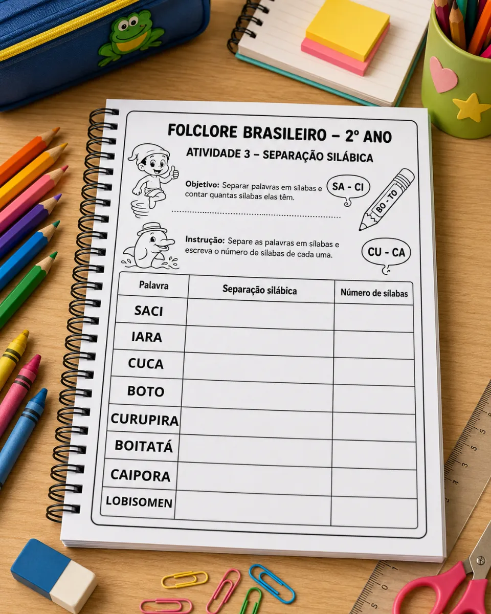 Atividades Folclore Brasileiro - 2° ano Ensino Fundamental — amostra 3: Deixe suas aulas sobre o folclore brasileiro mais…