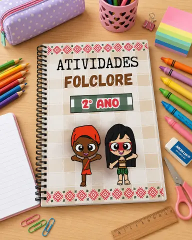Atividades Folclore Brasileiro - 2° ano Ensino Fundamental — capa do material
