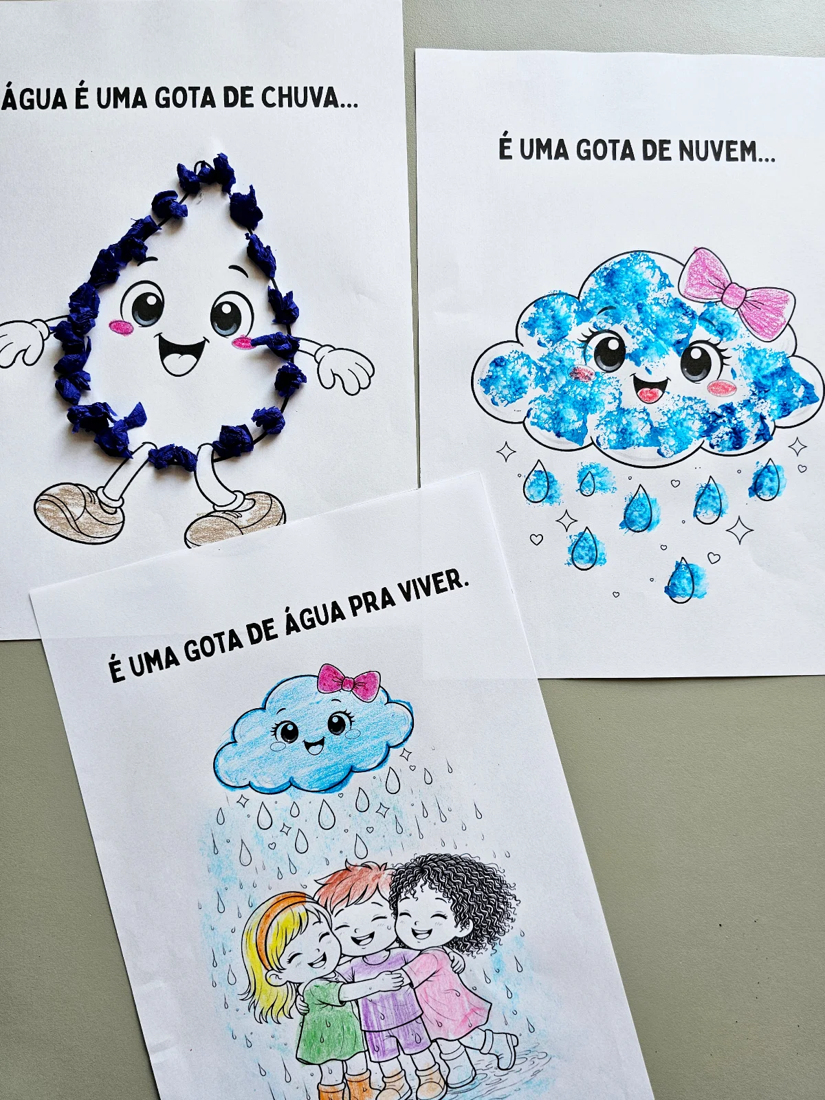 Atividades folhinhas dia da água - Educação infantil — amostra 1: Um kit completo e encantador para trabalhar a importância…