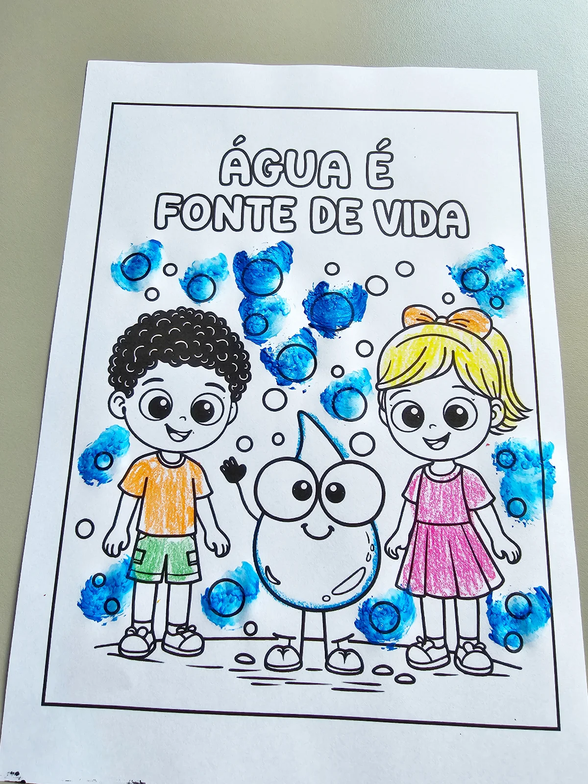 Atividades folhinhas dia da água - Educação infantil — amostra 3: Um kit completo e encantador para trabalhar a importância…