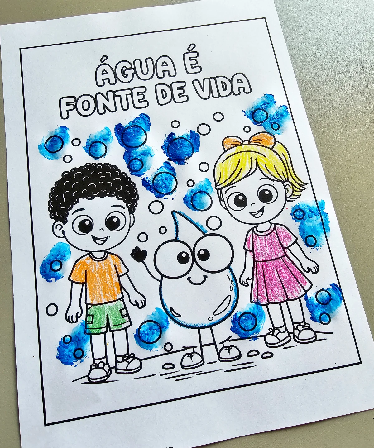 Atividades folhinhas dia da água - Educação infantil — amostra 4: Um kit completo e encantador para trabalhar a importância…