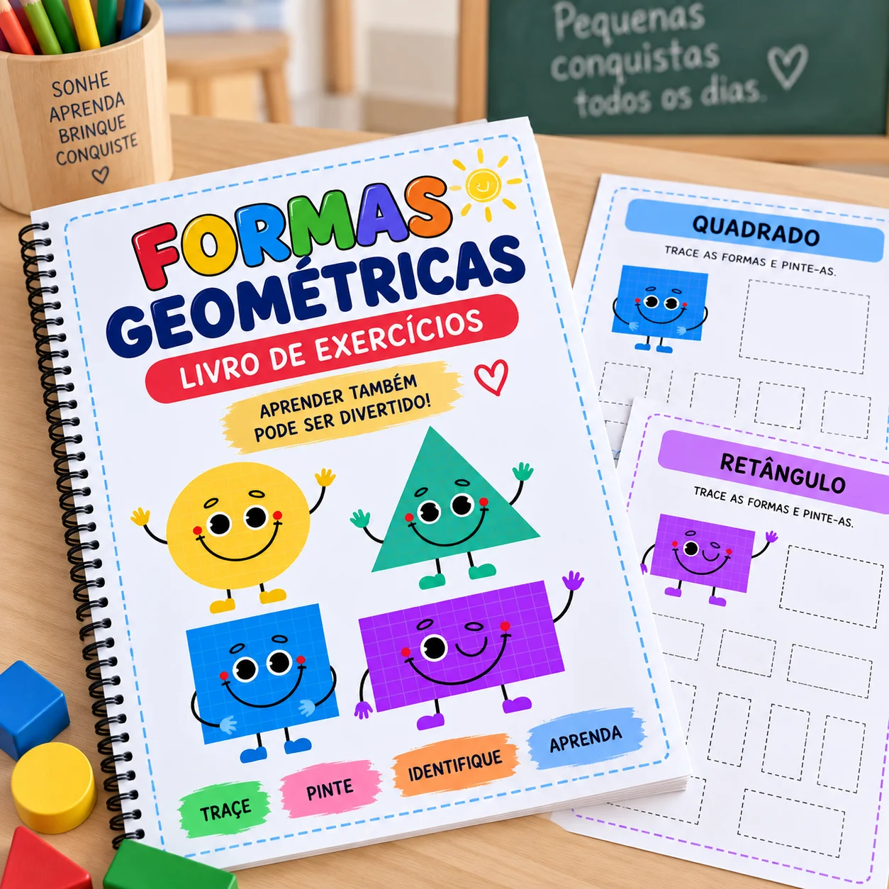 Atividades – Formas Geométricas | Educação Infantil – BNCC — Alfabetização para Educação Infantil: Atividades lúdicas com…