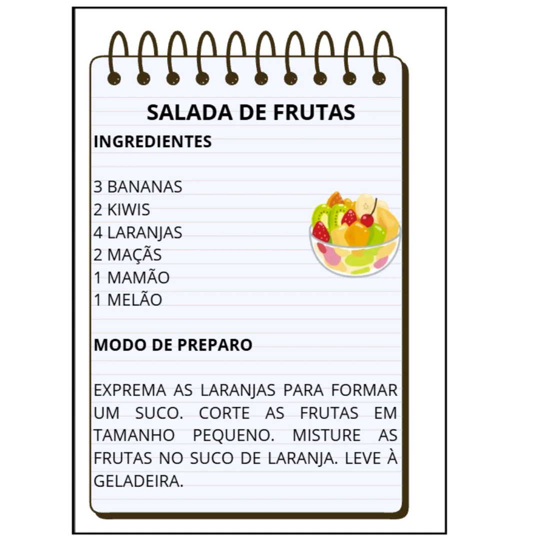 ATIVIDADES GÊNERO RECEITA - SEQUÊNCIA DIDÁTICA PORTUGUÊS E MATEMÁTICA — amostra 1: 15 ATIVIDADES EM SEQUÊNCIA QUE ABORDAM O…