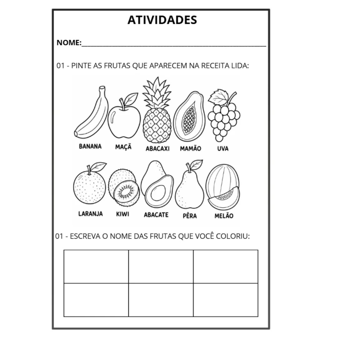 ATIVIDADES GÊNERO RECEITA - SEQUÊNCIA DIDÁTICA PORTUGUÊS E MATEMÁTICA — amostra 2: 15 ATIVIDADES EM SEQUÊNCIA QUE ABORDAM O…