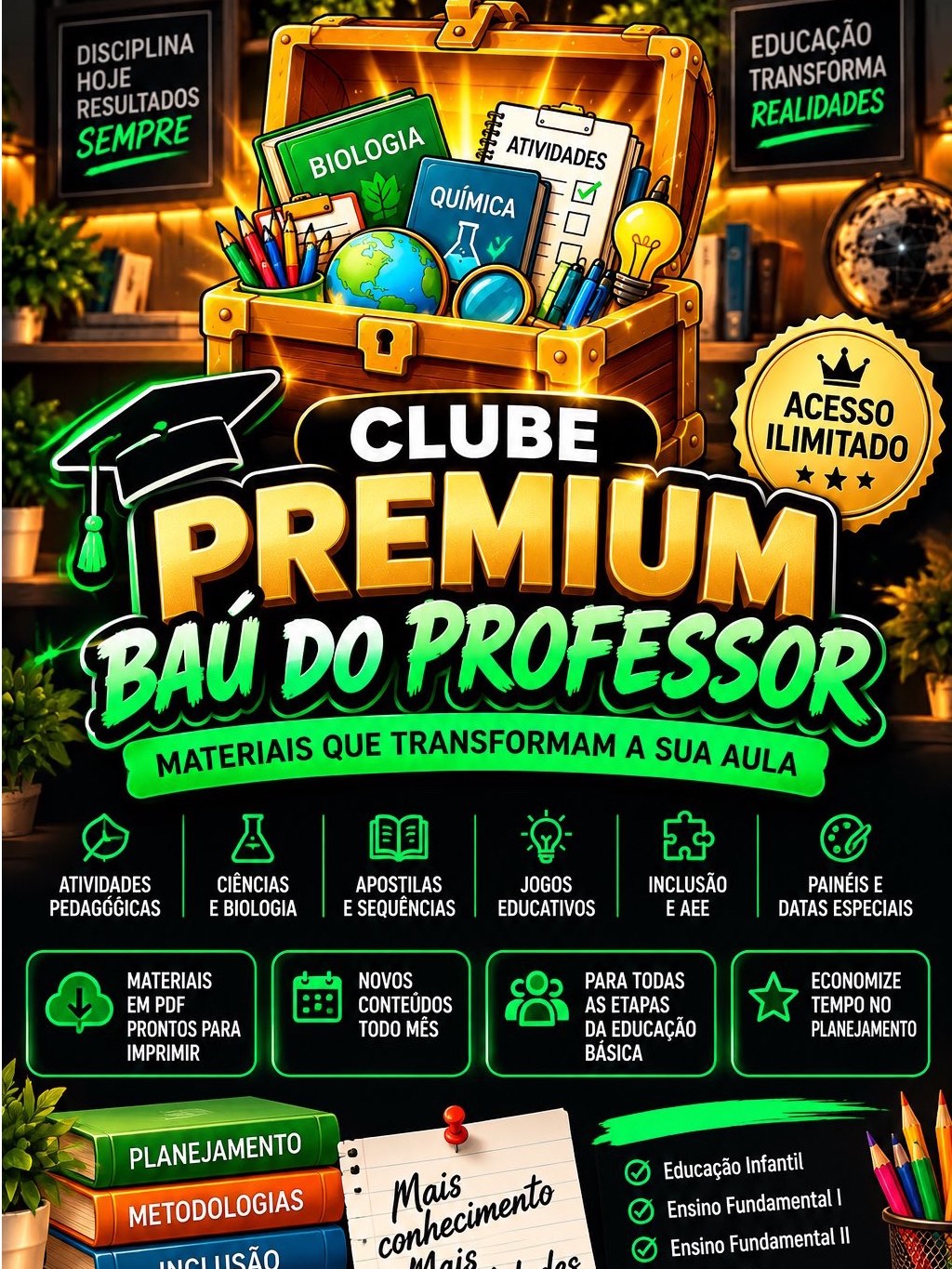 Atividades Gratuitas AEE e Alfabetização em PDF | Clube Premium — amostra 5: Baixe grátis 4 atividades de AEE e…