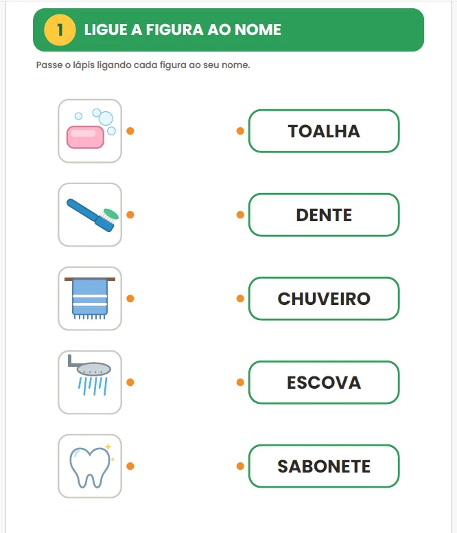 ATIVIDADES: HÁBITOS DE HIGIENE E SAÚDE - ALFABETIZAÇÃO INICIAL — amostra 3: O Caderno de Atividades – Hábitos de Higiene e…