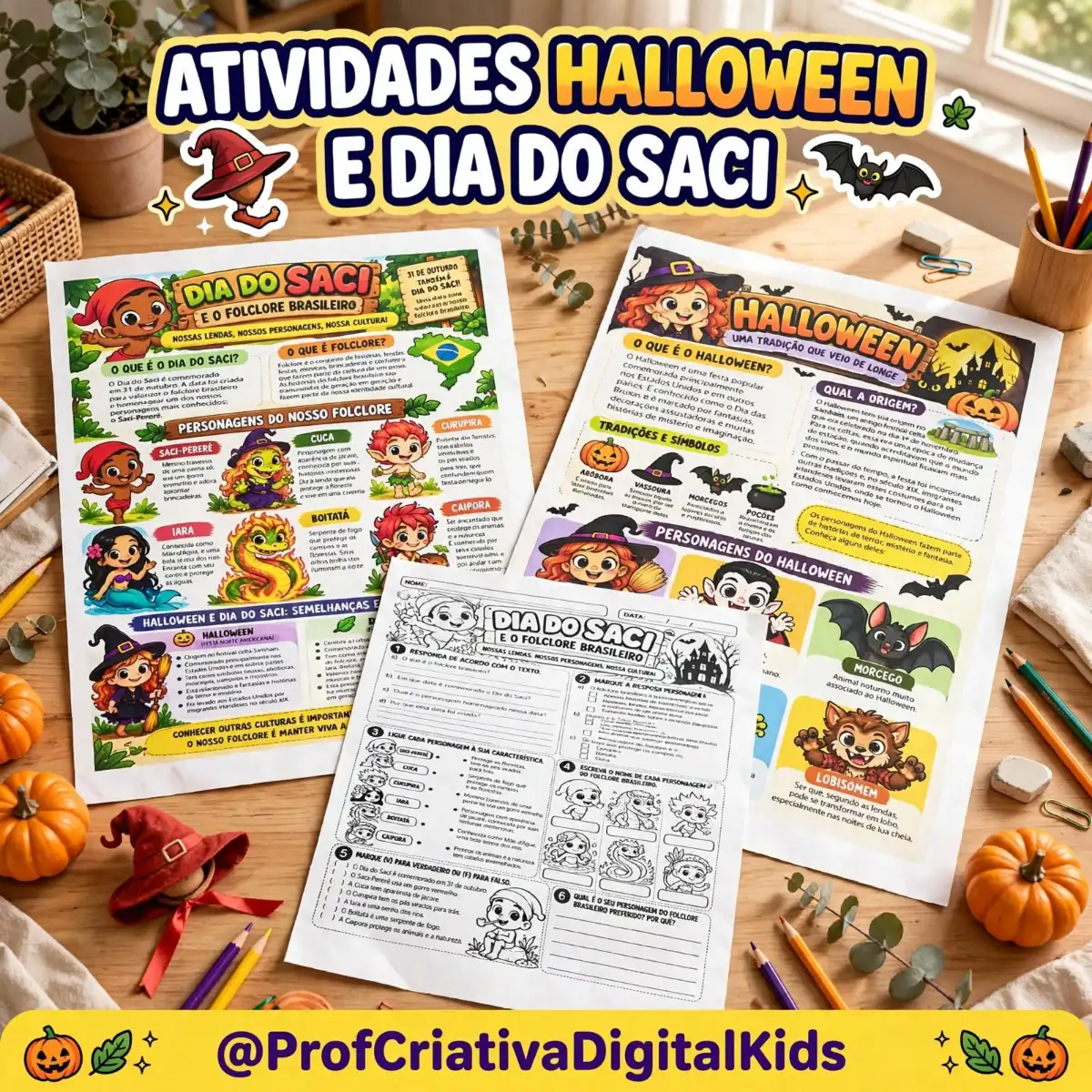 Atividades Halloween - Texto, Interpretação e Atividades — Atividades para 3º ano: Sua turma vai conhecer a origem e as…