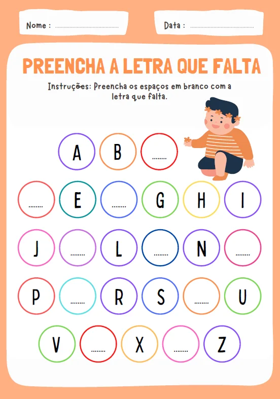 ATIVIDADES INFANTIS ALFABETIZAÇÃO 72 PÁGINAS — amostra 5: Descubra o poder das Atividades de Alfabetização e Língua…