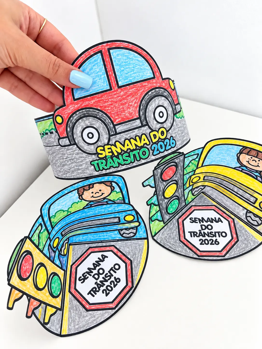 Atividades Interativas Semana do Trânsito para Colorir — amostra 1: Atividades interativas para colorir na Semana do…