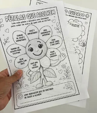 Atividades Interativas Setembro Amarelo | Sentimentos e Empatia — amostra 4: A criança participa ativamente