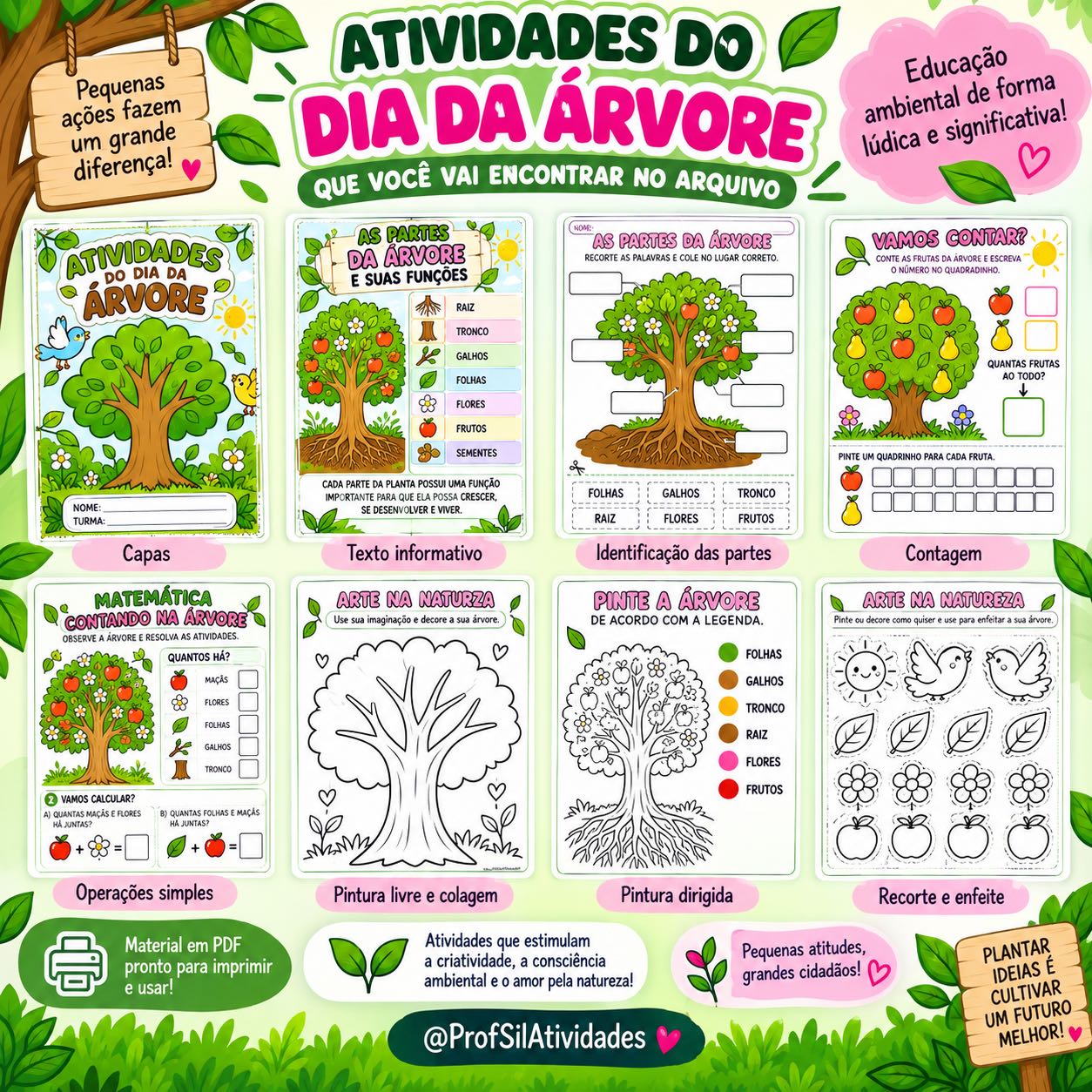 Atividades interdisciplinares dia da Árvore — amostra 1: Atividades interdisciplinares: