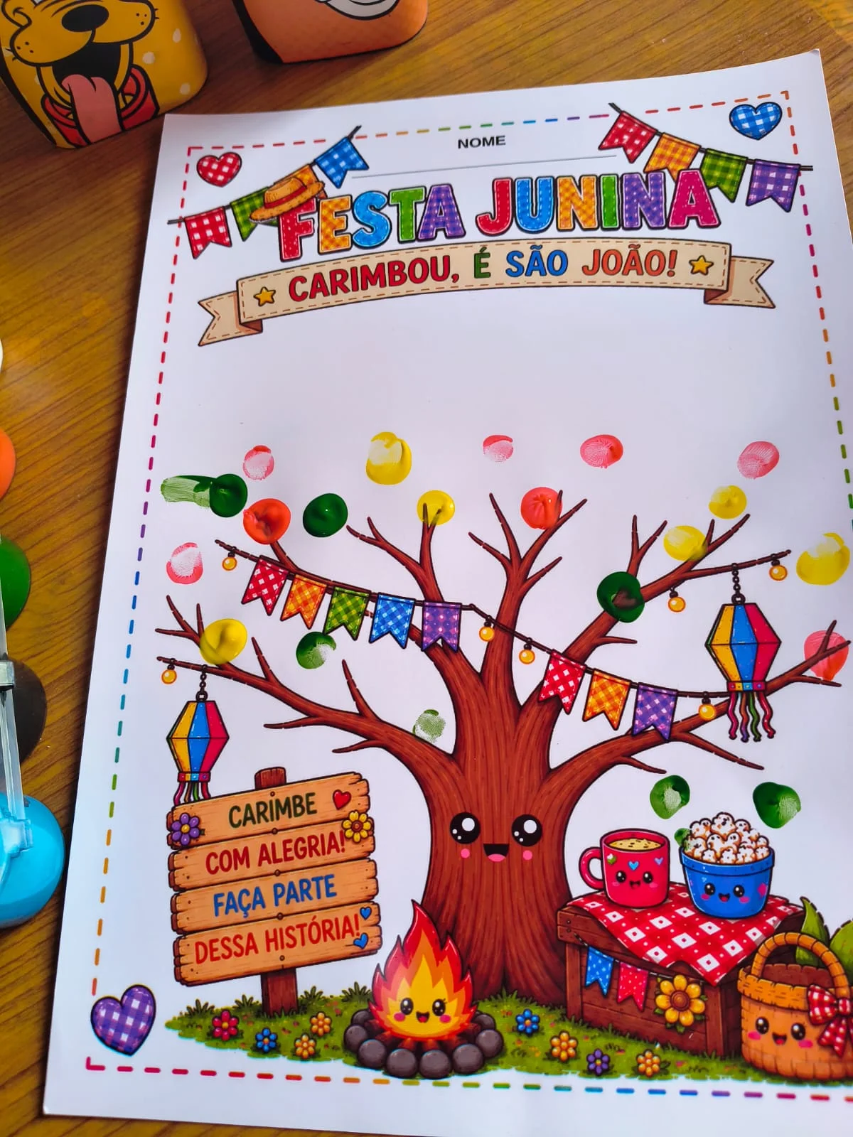 Atividades Juninas com Carimbo de Dedinhos | Festa Junina Educação Infantil — amostra 2: Chegou um material encantador para…