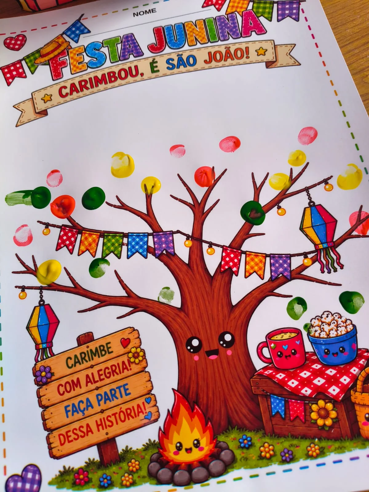 Atividades Juninas com Carimbo de Dedinhos | Festa Junina Educação Infantil — amostra 4: Chegou um material encantador para…