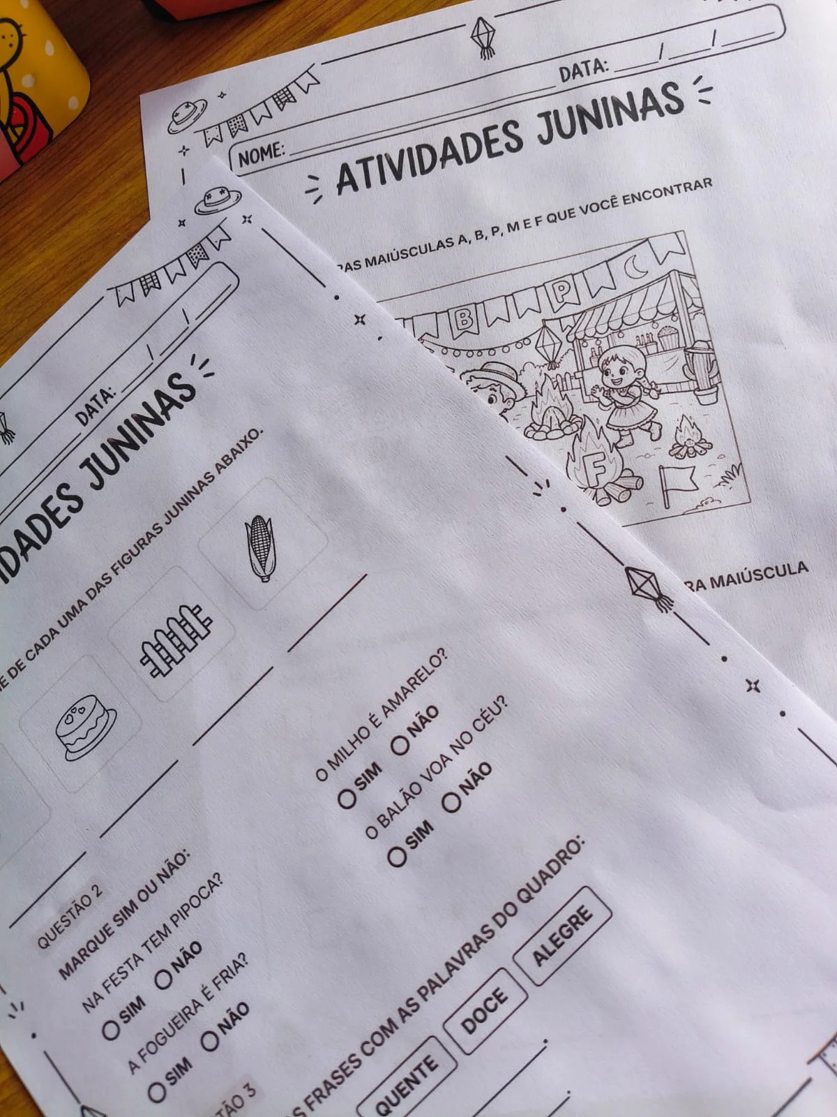 Atividades Juninas com Carimbo de Dedinhos | Festa Junina Educação Infantil — amostra 6: Chegou um material encantador para…