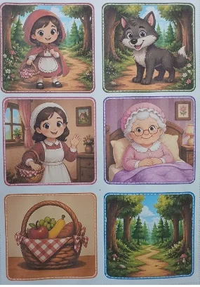 Little Red Riding Hood - História + flashcards +games — amostra 4: História adaptada em inglês da "Little Red Riding Hood",…