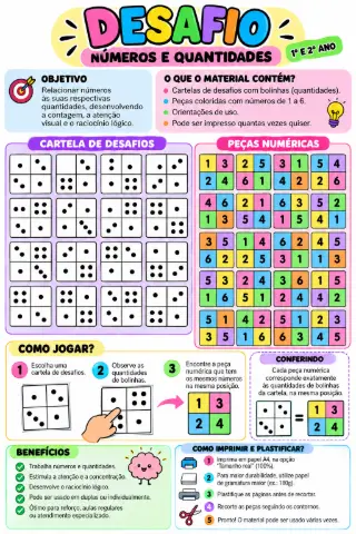 Atividades  matemática, números e quantidades, atenção — capa do material
