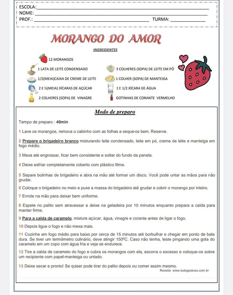 🍓 Atividades Morango do Amor🍓Do Infantil ao Fundament 1 em PDF — amostra 7: Nosso novo arquivo traz atividades…