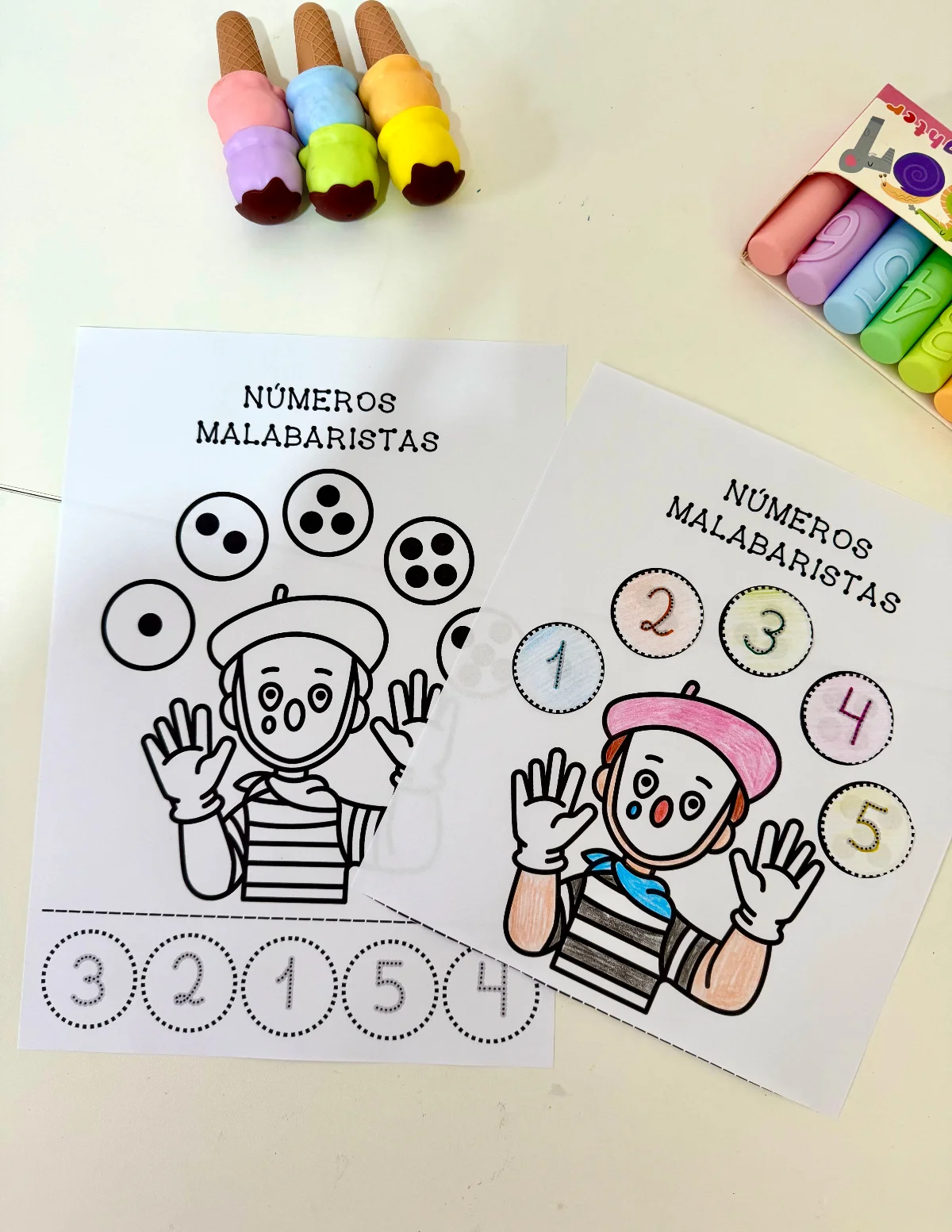 Atividades Números e Vogais – Educação Infantil — amostra 4: Kit com 2 atividades lúdicas para trabalhar números e vogais…