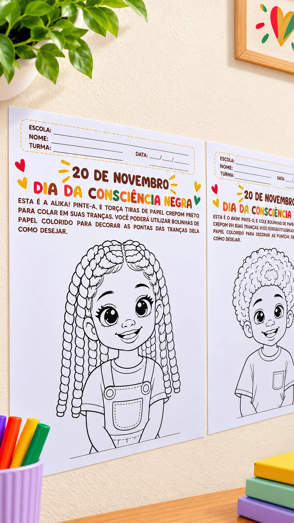 Atividades para o Dia da Consciência Negra - Educação Infantil — amostra 4: Atividades artísticas em pdf para o Dia da…
