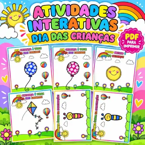 Atividades para o Dia das Crianças – Educação Infantil — Alfabetização para Educação Infantil: Atividades interativas para…