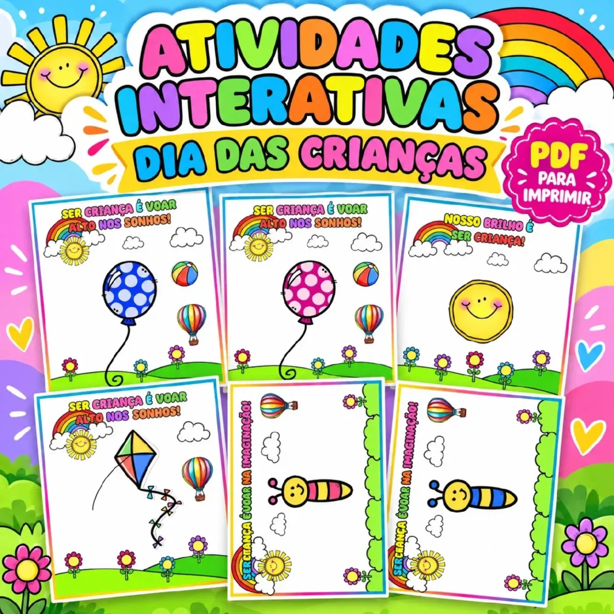 Atividades para o Dia das Crianças – Educação Infantil — Alfabetização para Educação Infantil: Atividades interativas para…
