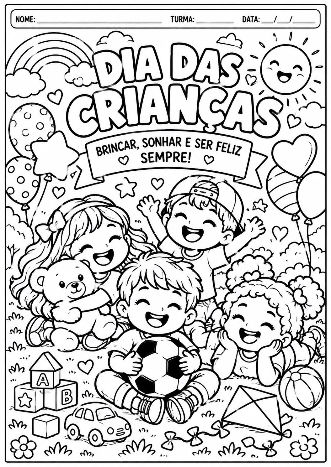 Atividades para o Dia das Crianças para Colorir – 5 Atividades em PDF — amostra 2: 5 atividades para o Dia das Crianças… Atividades para o Dia das Crianças para Colorir – 5 Atividades em PDF — amostra 2: 5 atividades para o Dia das Crianças…