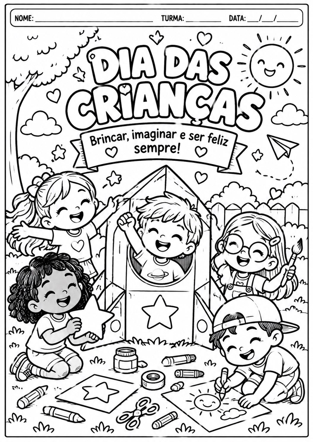 Atividades para o Dia das Crianças para Colorir – 5 Atividades em PDF — amostra 3: 5 atividades para o Dia das Crianças… Atividades para o Dia das Crianças para Colorir – 5 Atividades em PDF — amostra 3: 5 atividades para o Dia das Crianças…