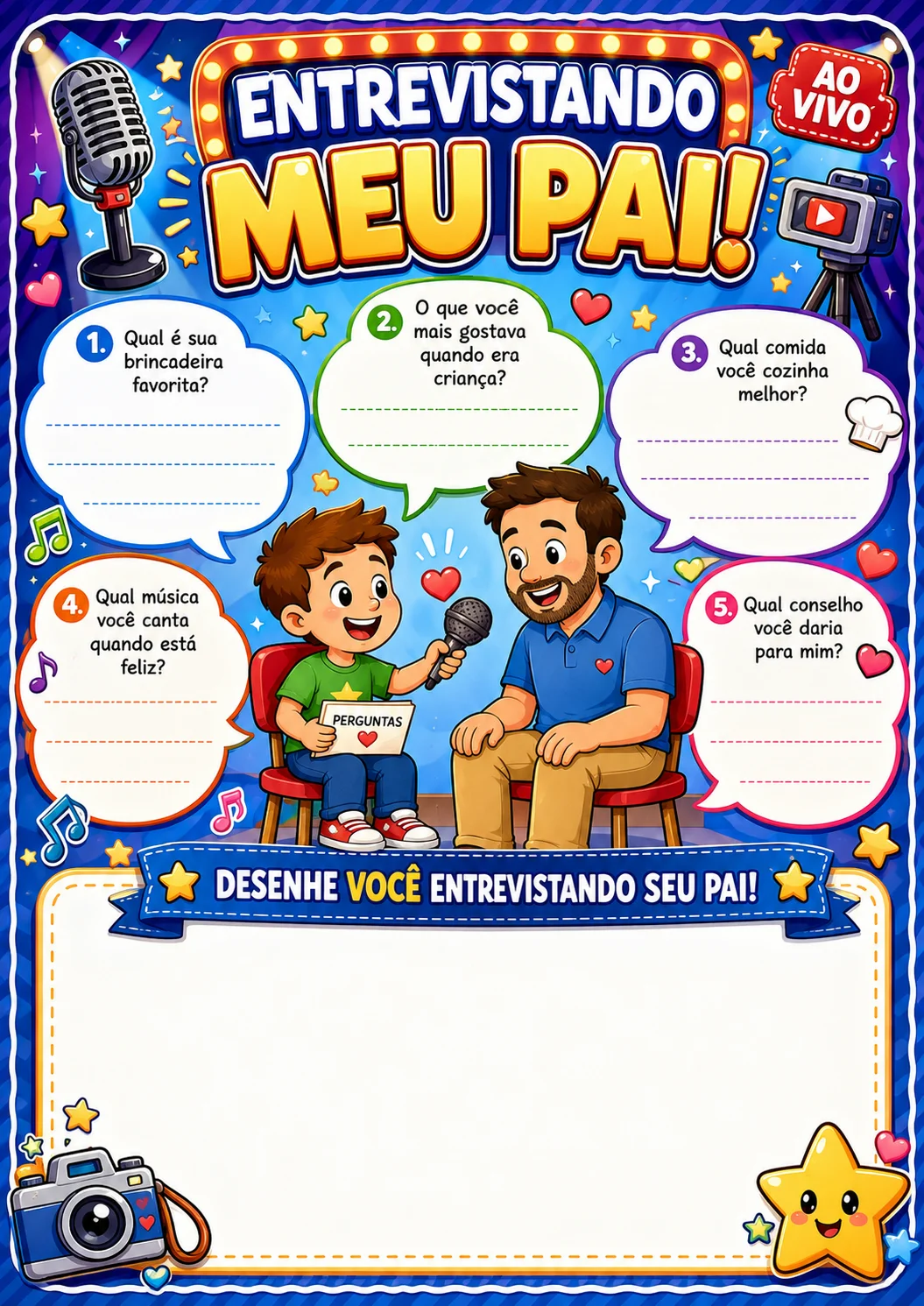 Atividades para o Dia dos Pais com Livro e Lembrancinhas — amostra 2: Celebre o Dia dos Pais com leitura, atividades e…