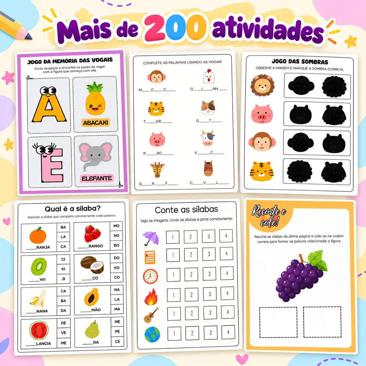 Apostila para Sala de Recursos AEE + 200 Atividades em PDF — amostra 2: Mais de 200 atividades em PDF para Sala de Recursos…