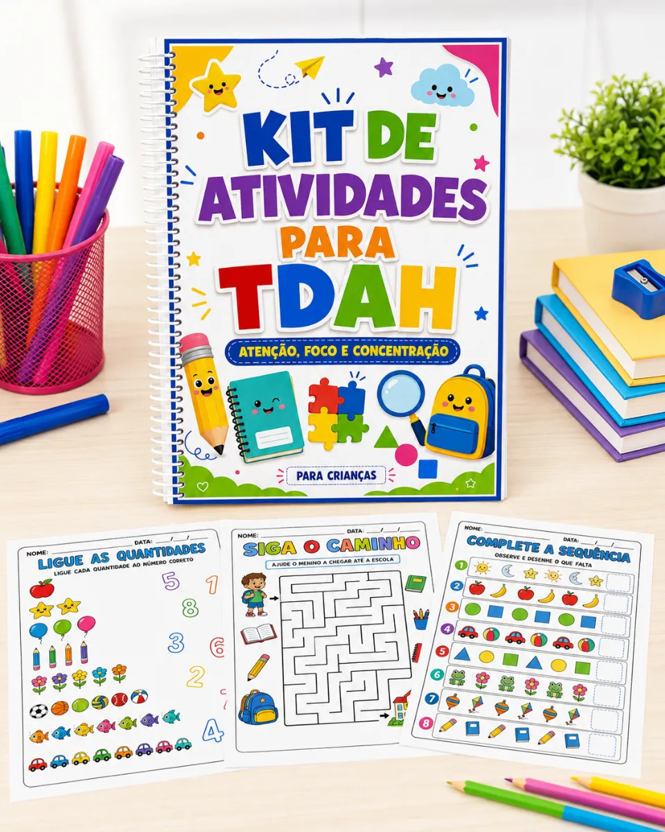 Atividades para TDAH - Atenção, FOCO e Concentração — amostra 5: Transforme o momento de aprendizagem em uma experiência…