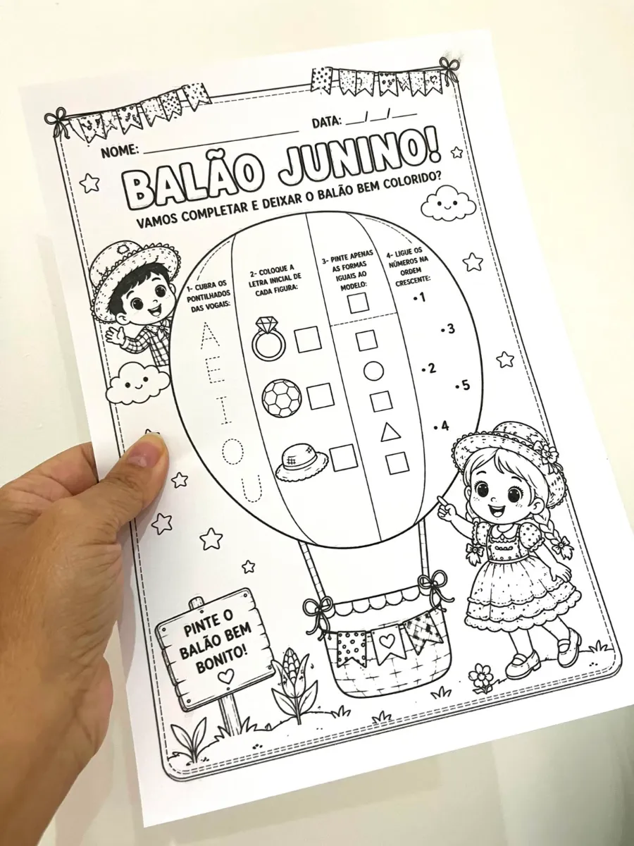 Atividades Português e Matemática Tema: Festa Junina — amostra 5: ATIVIDADES DE FESTA JUNINA PARA APRENDER BRINCANDO