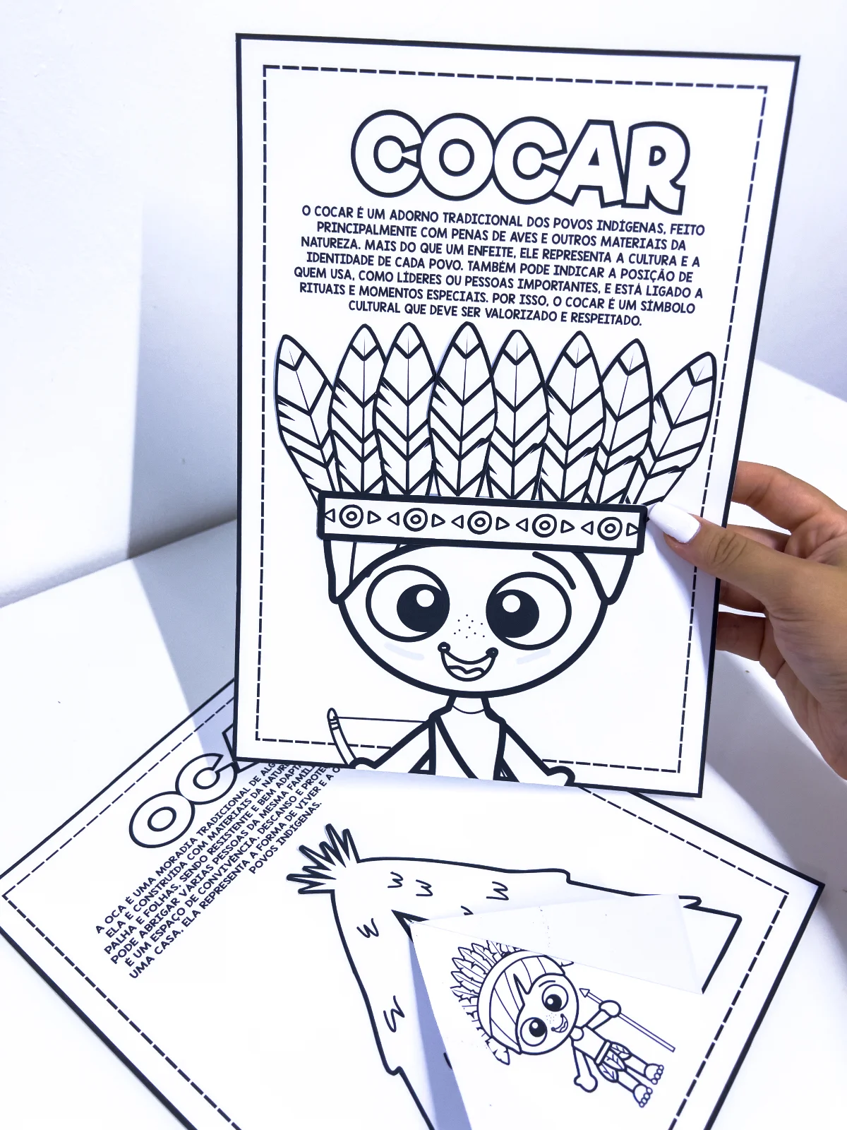 Atividades Povos Indígenas para Imprimir – Oca e Cocar | Educação Infantil Interativa — amostra 3: Apresente a cultura dos…