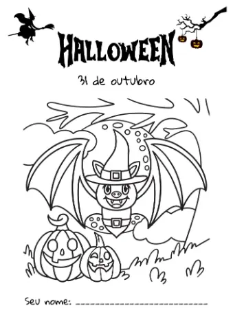 Atividades práticas de halloween - contando os números — capa do material