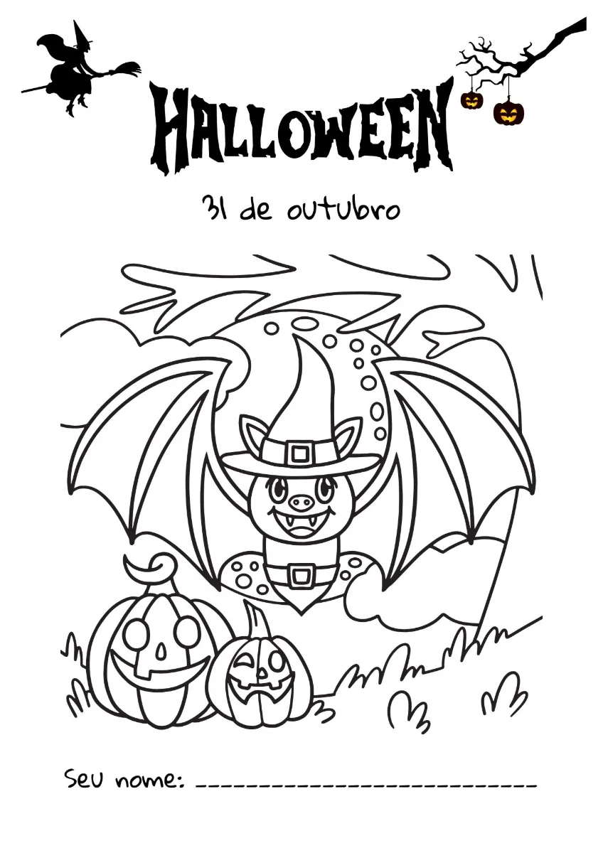 Atividades práticas de halloween - contando os números — Atividades para Educação Infantil: Quatro atividades de halloween…