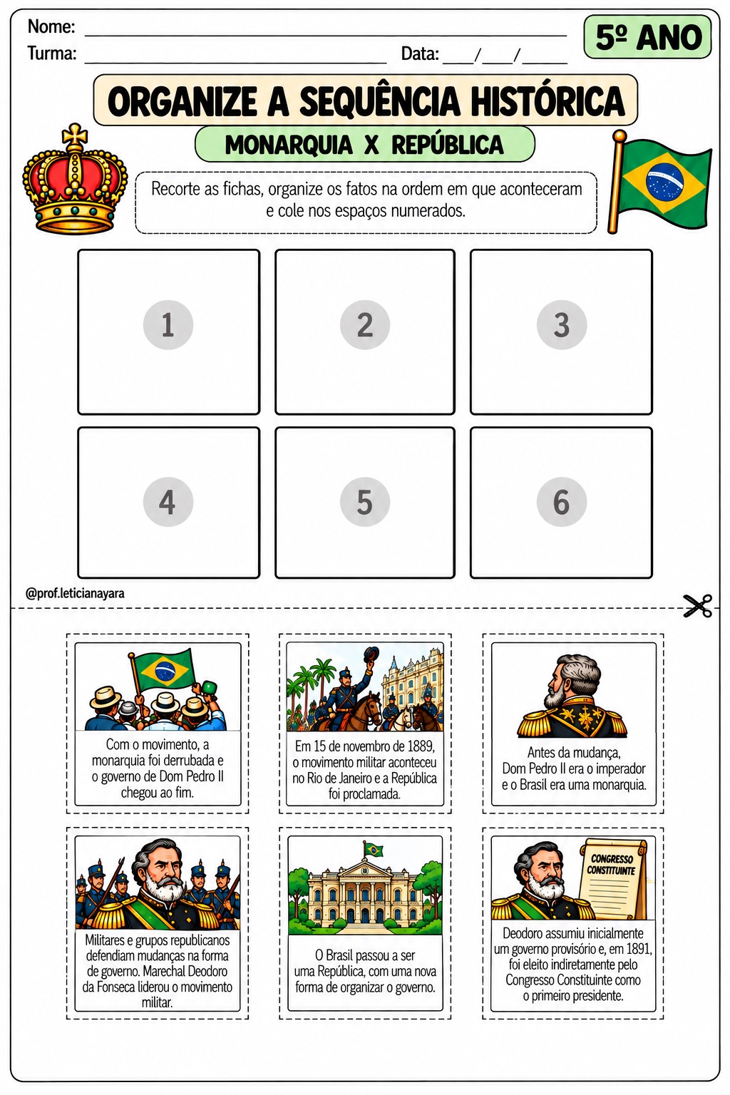 Atividades Proclamação da República - 5º ano — amostra 3: O que está incluso