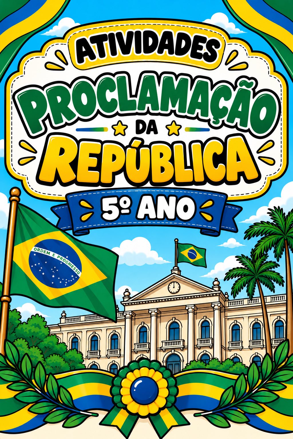Atividades Proclamação da República - 5º ano — capa do material