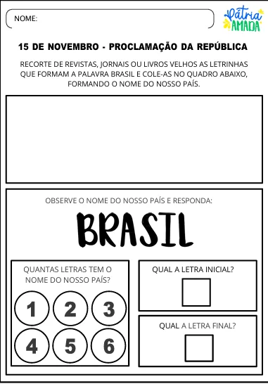 atividades proclamação da republica educação infantil — amostra 2: Material de 40 páginas com planejamento e propostas…