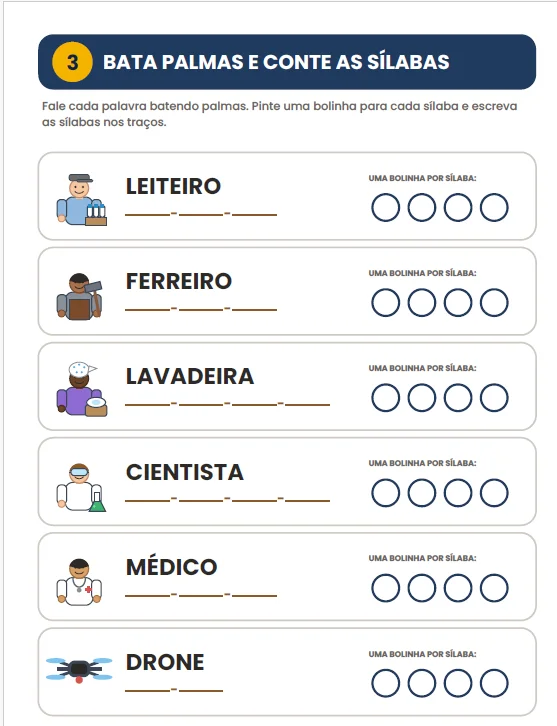 ATIVIDADES: PROFISSÕES DE ONTEM E DE HOJE - ANOS INICIAIS HISTORIA — amostra 4: Com o Caderno de Atividades – Profissões de…