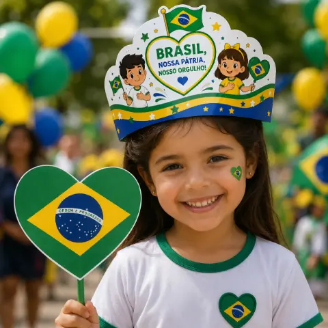 Atividades Semana da Pátria em PDF | Amor pelo Brasil — capa do material