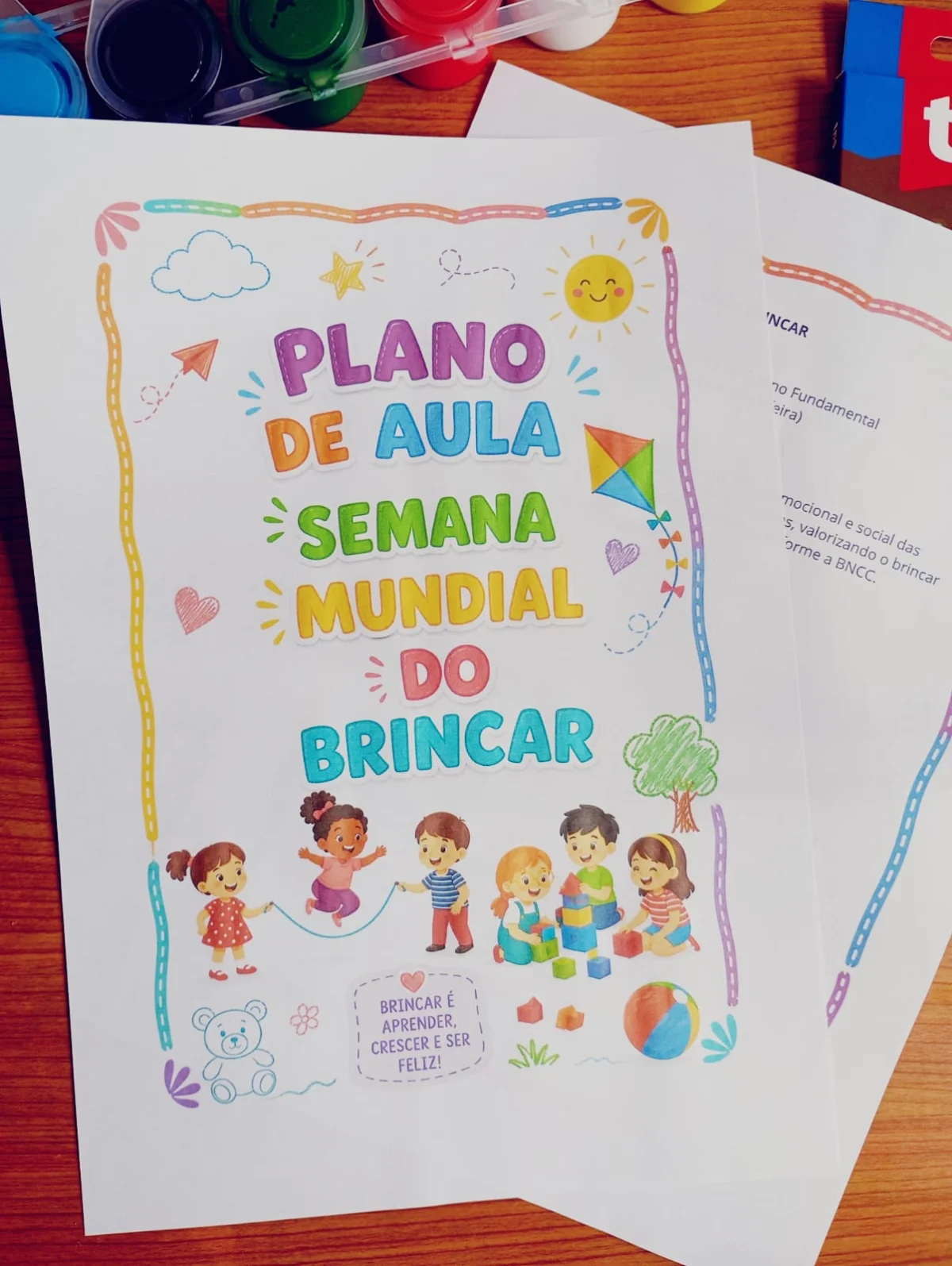 Atividades Semana do Brincar para Escola - Educação infantil — amostra 1: Apresentamos um kit digital incrível e super…