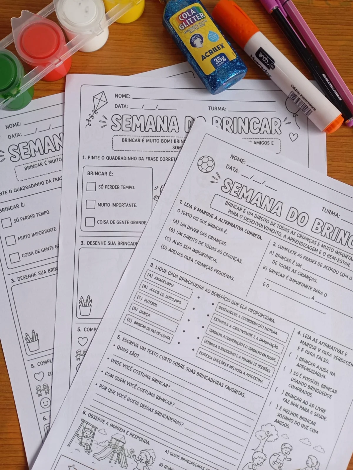 Atividades Semana do Brincar para Escola - Educação infantil — amostra 4: Apresentamos um kit digital incrível e super…