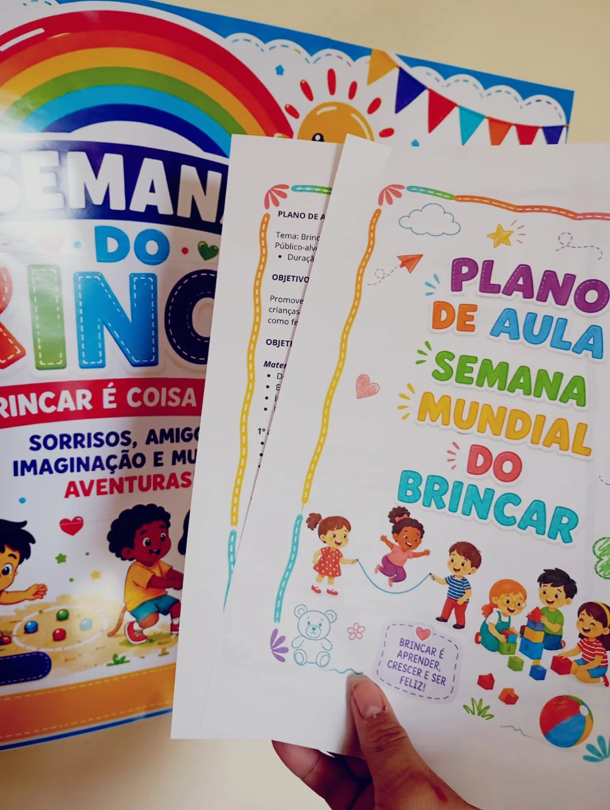 Atividades Semana do Brincar para Escola - Educação infantil — capa do material